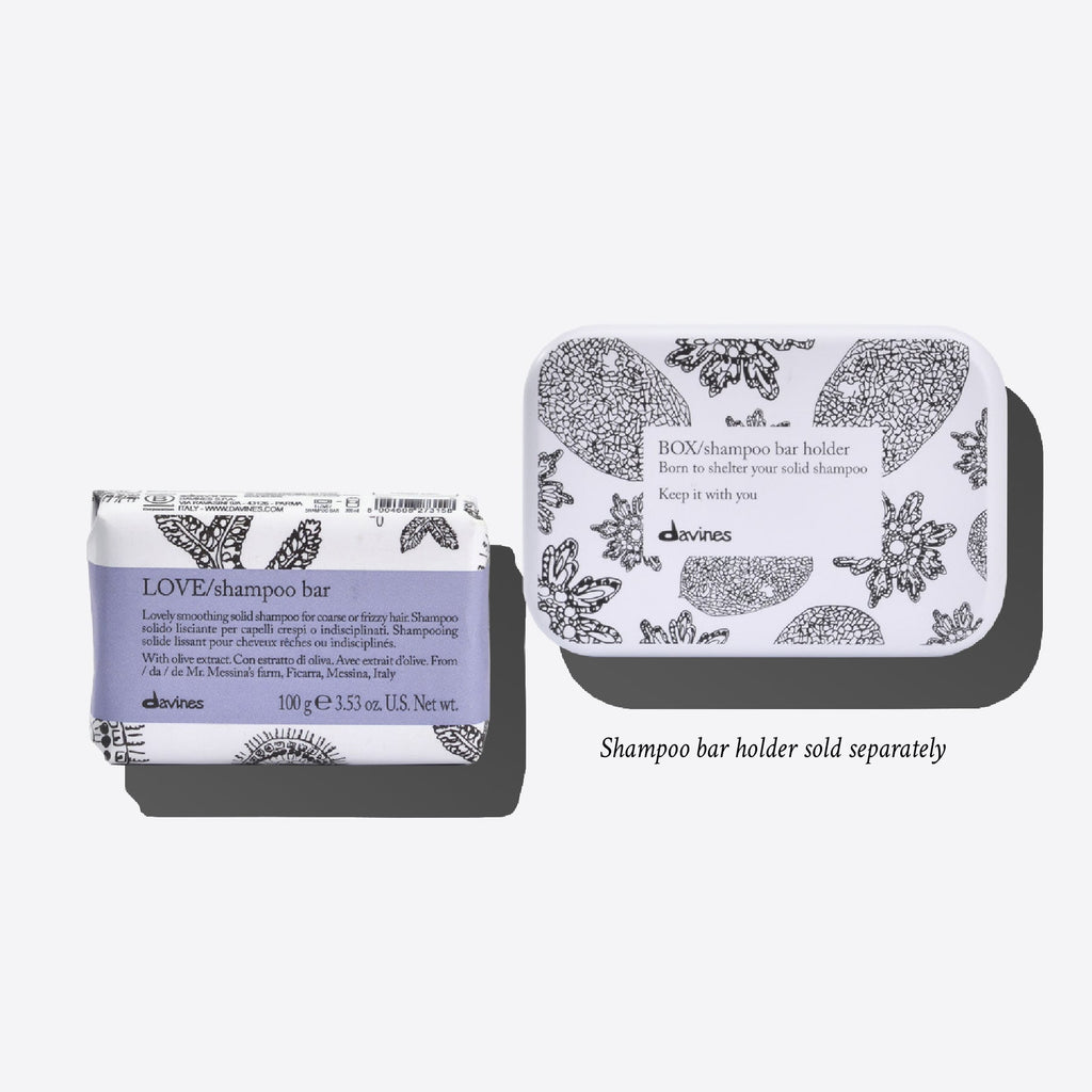 Davines LOVE SMOOTH Shampoo Bar w/ Tin Holder - Station Retail