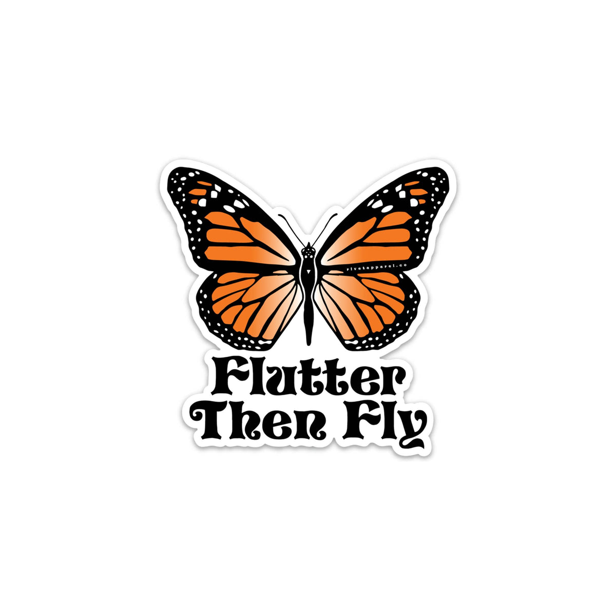 Flutter Then Fly Sticker - Station Retail