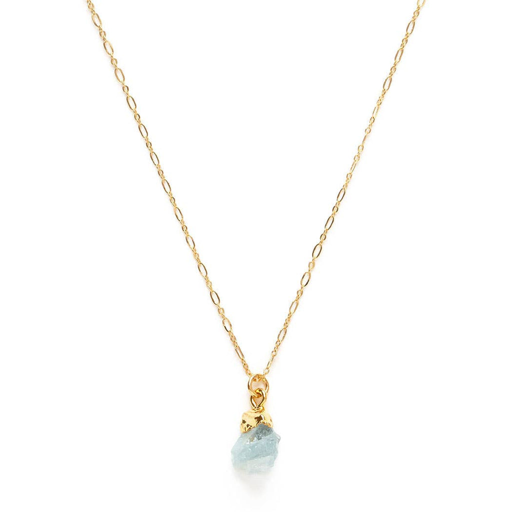 aquamarine 62RGS | Raw Cut Gemstone Necklaces - Station Retail