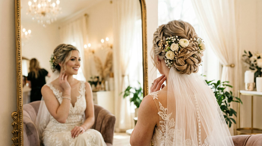 Bridal hair at Station Salon